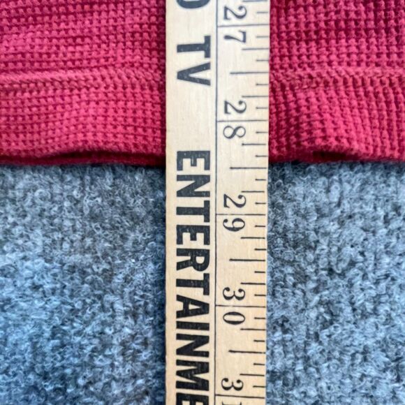 Columbia Henley Shirt Mens Extra Large Red Waffle Knit Omni-Wick L/S Thermal - Picture 6 of 10